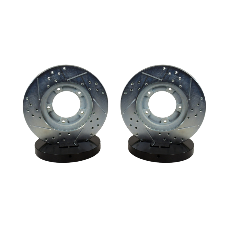 Toyota Tacoma Brake Rotors (2) - Front - Baer Brakes - Claw Performance, Slot & Drilled - Zinc-Plated - `98-`04